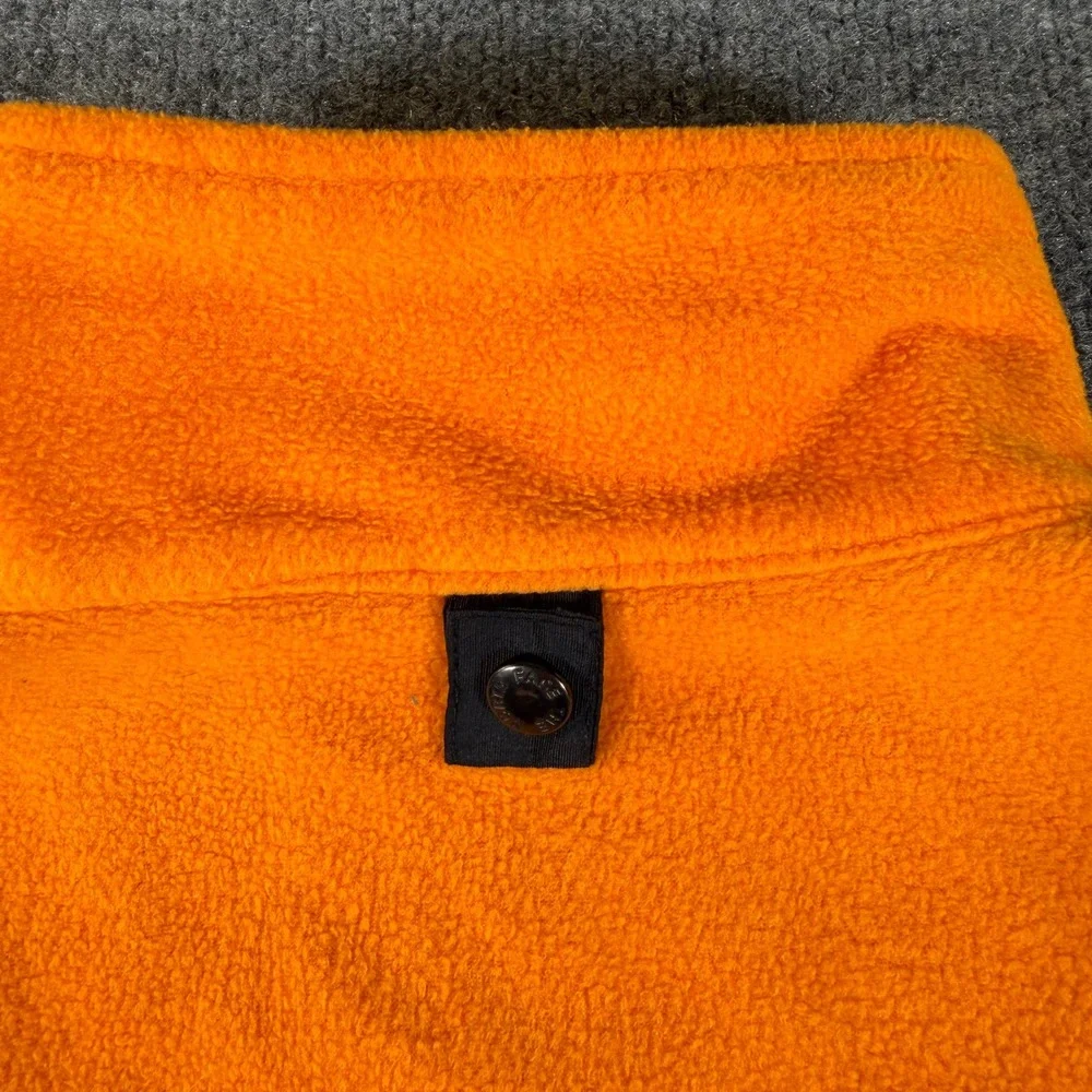 The North Face Summit Series Mens Orange Fleece Full Zip Jacket Small #3832